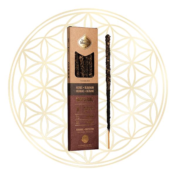 Incenso Sagrada Madre Vareta Linha Dois Aromas Natural - Ervas e Olíbano