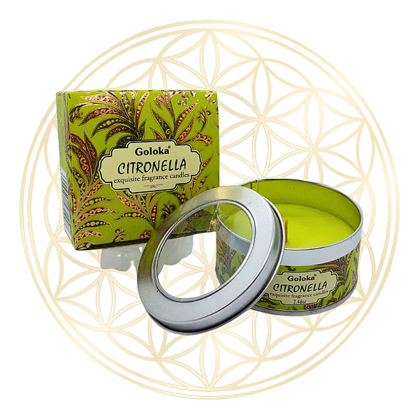 Vela Aromática Indiana Goloka - Citronela