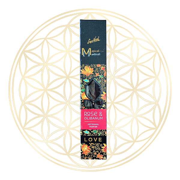 Incenso Sreevani Vareta Linha Magical Manifest - Rosa Vermelha e Olibano