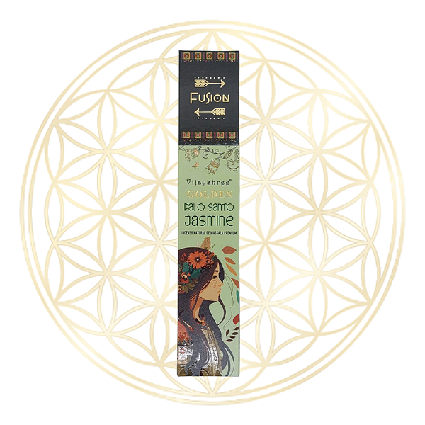 Incenso Golden Nag Vareta Linha Fusion Palo Santo e Jasmine