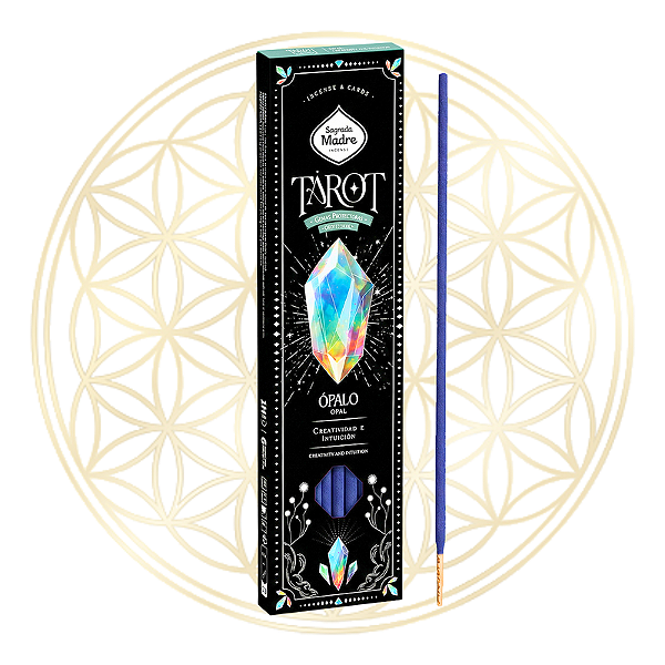 Incenso Sagrada Madre Vareta Linha Tarot Gemas Protetoras - Opala