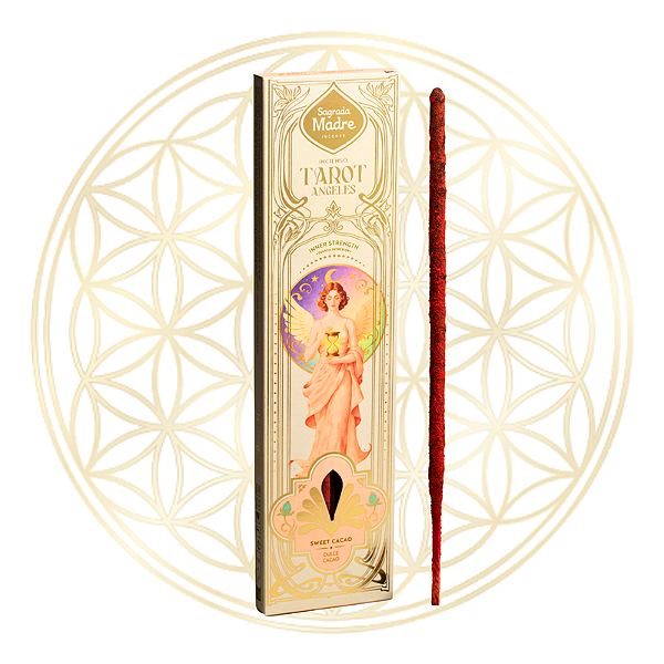 Incenso Sagrada Madre Vareta Linha Tarot Anjos - Força Interior (Cacau Doce)