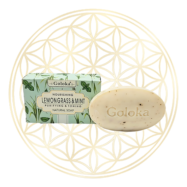 Sabonete Ayurvedic Goloka Natural - Capim Limão e Hortelã