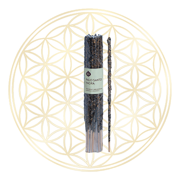 Incenso Sagrada Madre Linha Artesano Palo Santo e Yagra 20 varetas