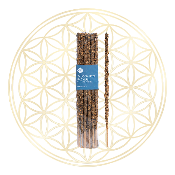 Incenso Sagrada Madre Linha Artesano Palo Santo e Patchouli 20 varetas