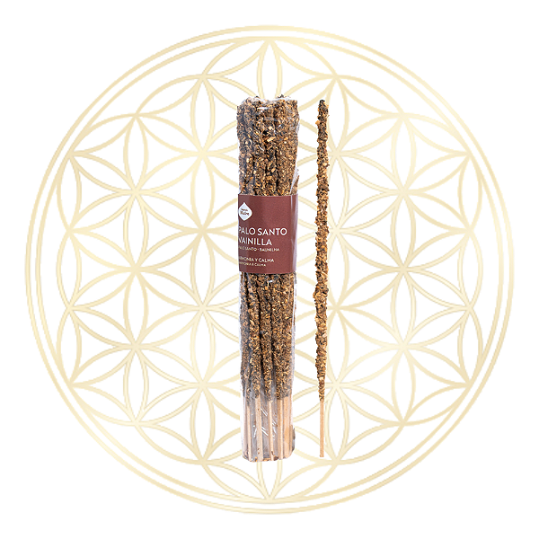 Incenso Sagrada Madre Linha Artesano Palo Santo e Baunilha 20 varetas