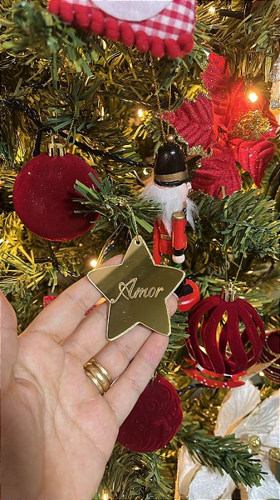 Estrelas de Natal em Acrílico Espelhado