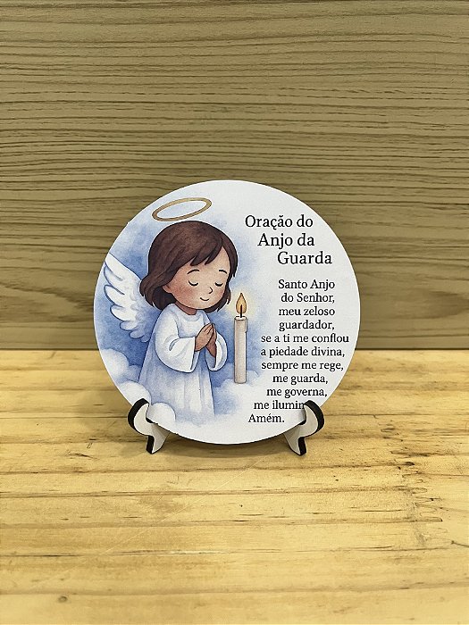 Display Oração do Anjo da Guarda – Lembrancinha Batizado (Kit 10)