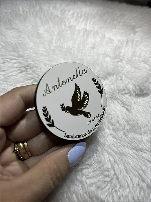 Lembrancinha Religiosa em Baixo-Relevo – Ímã Personalizado MDF e Acrílico