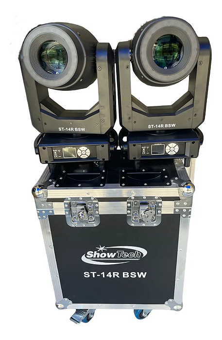 02 Mini Moving 14r Bsw Com Borda De Led No Case Showtech 127/220v