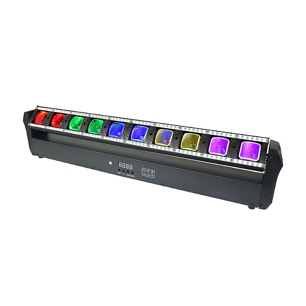 Ribalta Beam Colorida 10 Leds 60w Rgbw Dmx Com Faixa De Led Bivolt