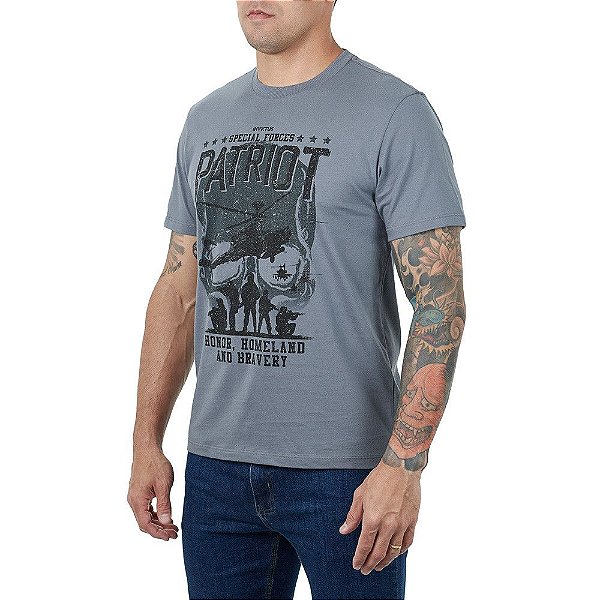 Camiseta Concept Special Forces - Cinza