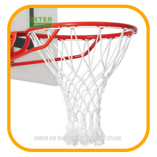 Rede de Basquete Oficial Chuá NBA em Corda Seda Fio 8 (PAR)