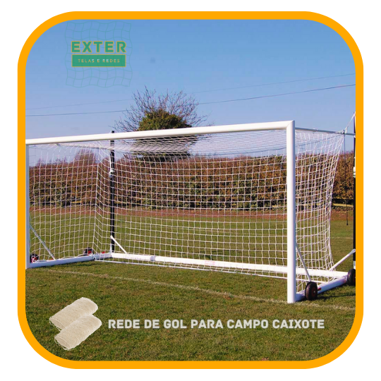 Rede de Gol para Futebol de Campo (PAR) - Modelo Caixote