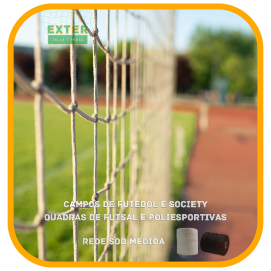 Rede de Proteção Esportiva - Fio 4 - Poliéster Seda (Sob Medida)
