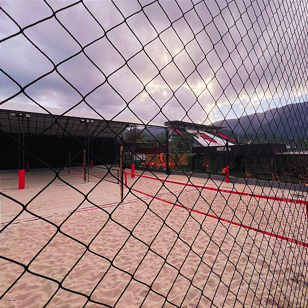 Rede de Proteção para Quadra de Beach Tennis - Fio 2 - Malha 4x4 Sob Medida