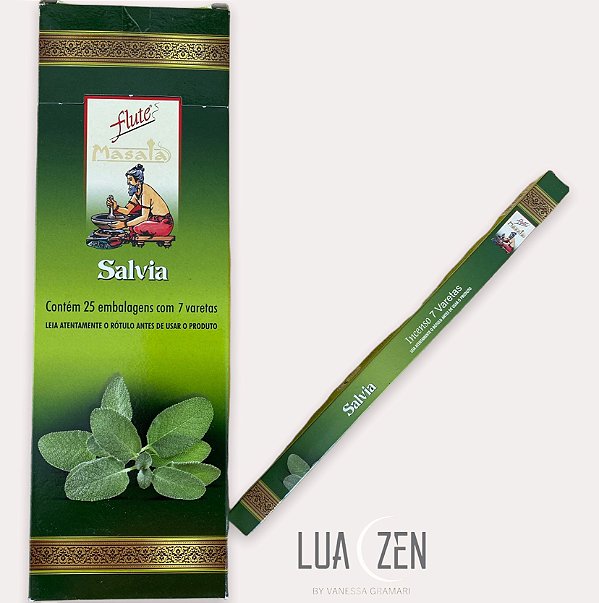 Incenso Indiano Massala Flute - Sálvia