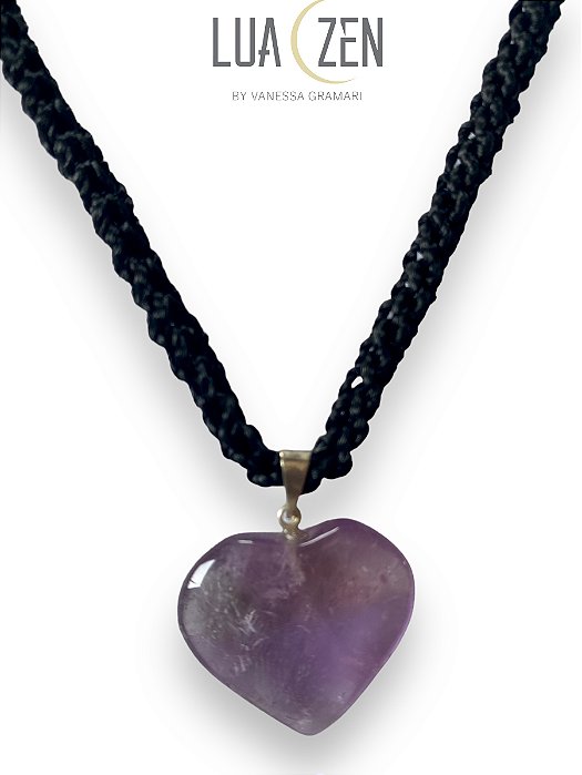 Colar Coração Ametista
