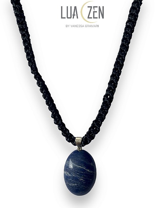 Colar Oval Sodalita