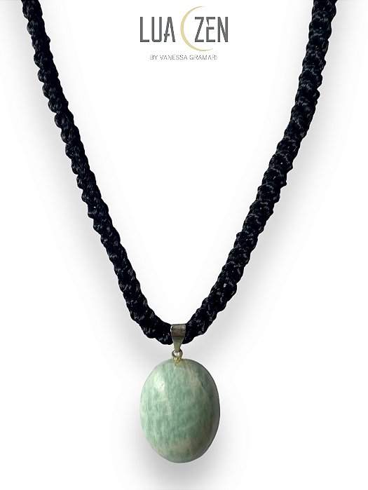 Colar Oval Amazonita Verde