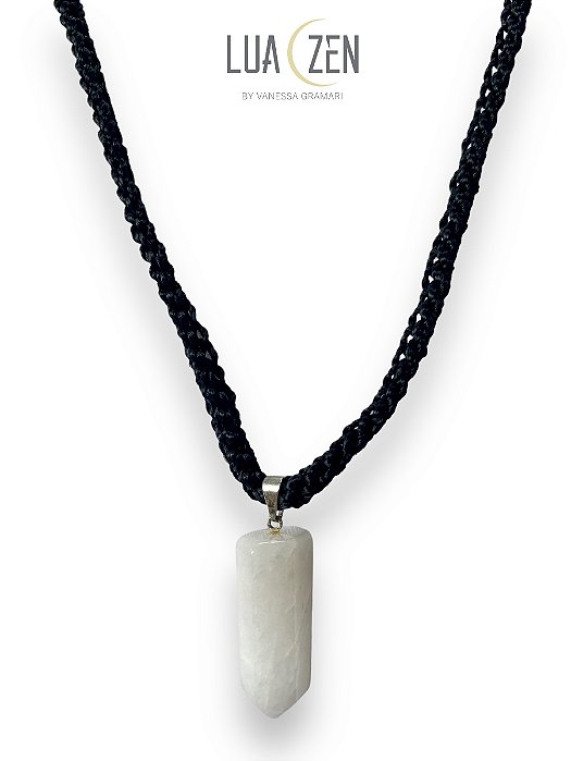 Colar Ponta Quartzo Branco