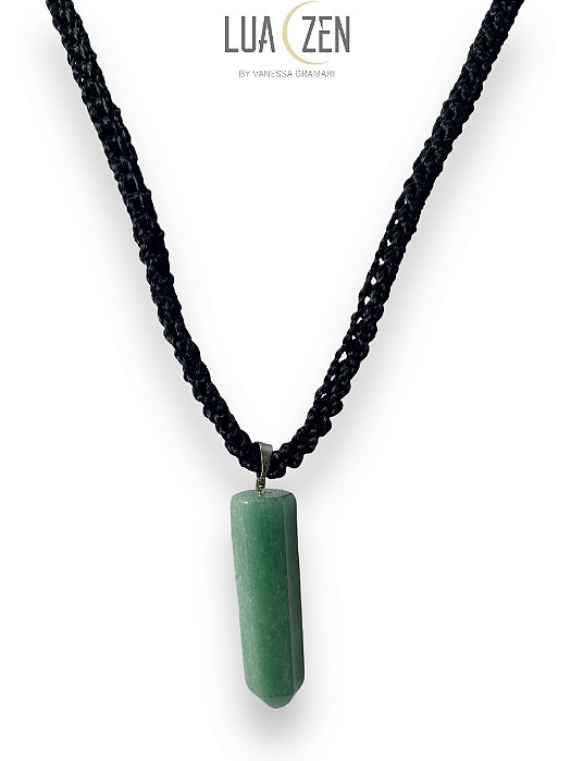 Colar Ponta Quartzo Verde