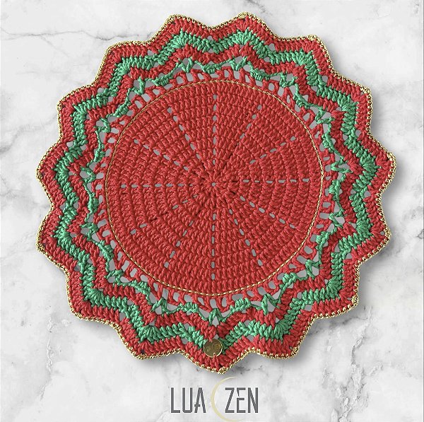 Jogo Americano Natal Estrela Vermelho