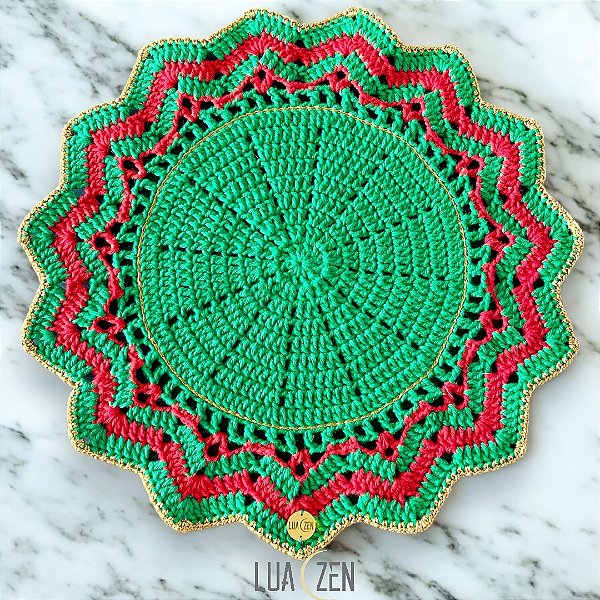 Jogo Americano Natal Estrela Verde