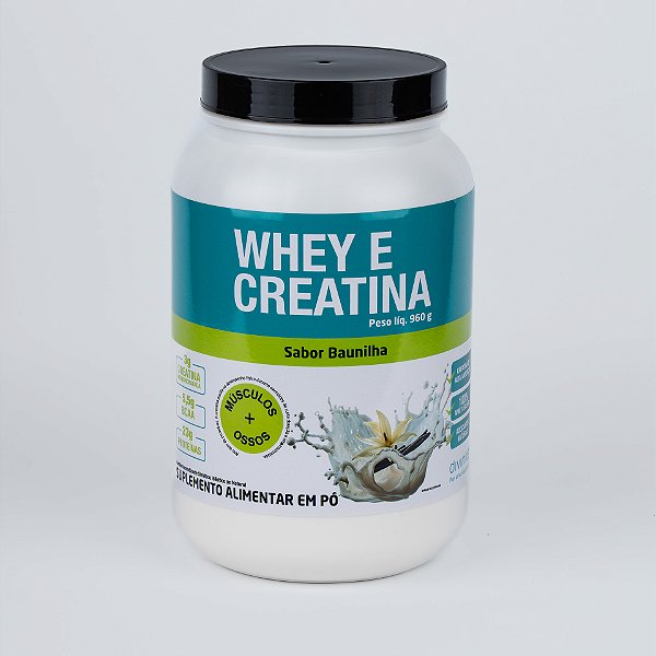 Whey e Creatina Sabor Baunilha - 960gr
