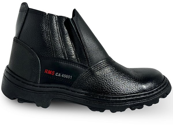 Botina De Segurança Para Trabalho Com Certificação CA Em Couro Legitimo