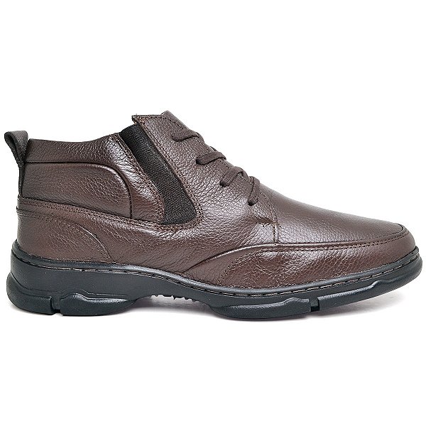 Bota Coturno Masculino Anatômico Em Gel Marrom