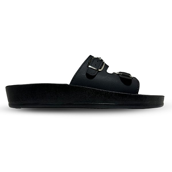 Sandália Chinelo Feminino Macio Ortopédico Leve Confortável Preto