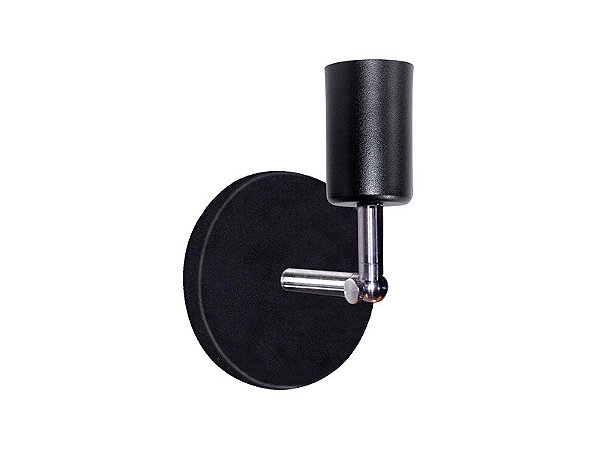 Arandela Taschibra Pointer 1xe27 Preto Fosco-der/18 Preto Fosco