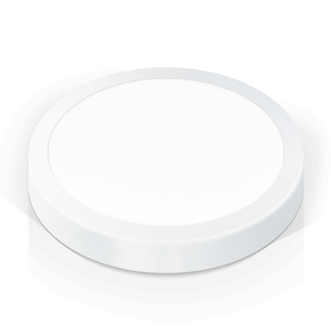 Luminaria Sobrepor Redonda Branca Flat Led 18w Autovolt 4200k 207x24 1350lm
