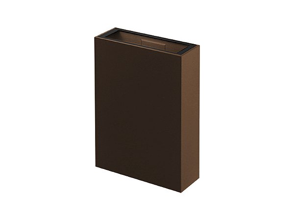 Arandela Led Quadre 3000k Marron