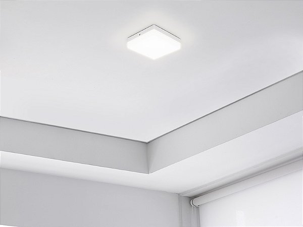 Painel Led Frameless Embutir 12w Quadrado 4000k