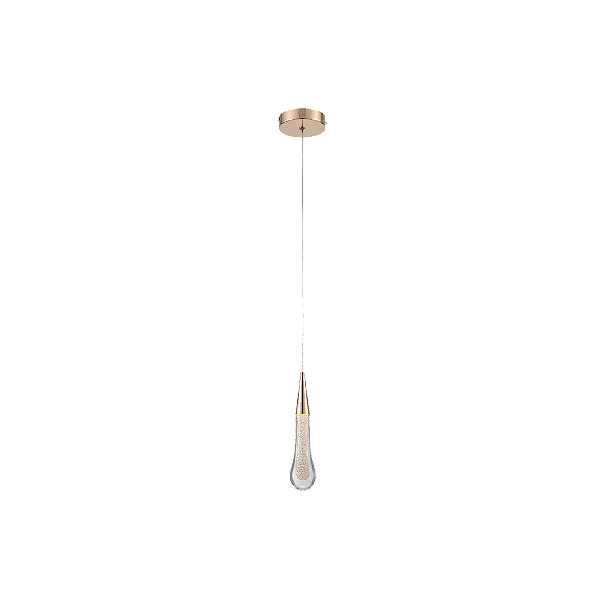 Pendente Led Adrian 3w 3000k 100-240v Dourado Brilho