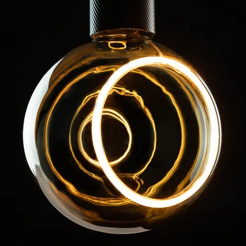 Lamp Led Parte Fil. Trou Globo Esfera 6w Fume E27