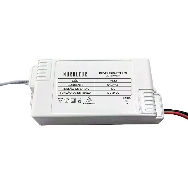 Fonte 12v Mini Slim 60w/5a Bivolt