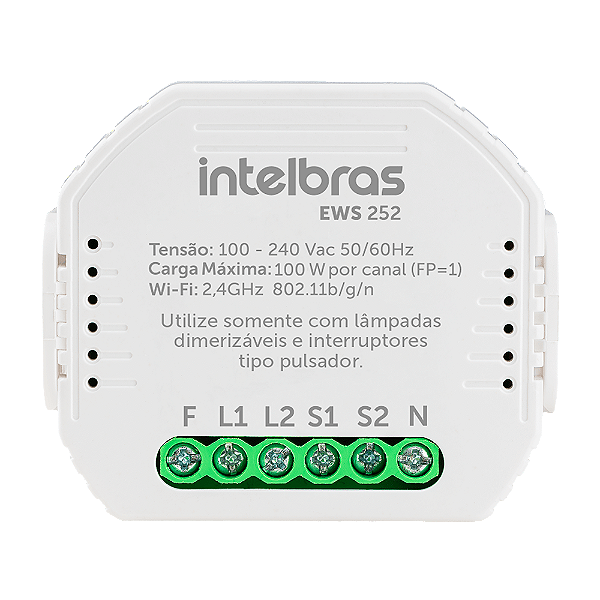 Interruptor Controlador De Cargas Wifi 2/2 Ews 222