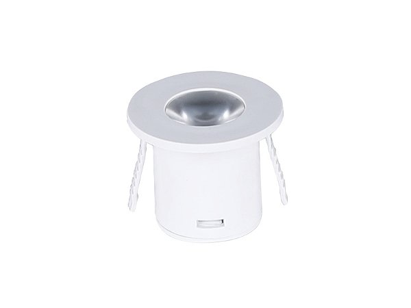 Spot Para Moveis Led Pik Redondo 1w 3000k Branco