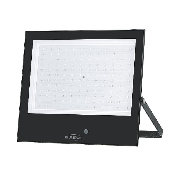 Refletor LED Play 200W IP66 Alum Quad 283mm Bivolt Decorativa RGB - Preto