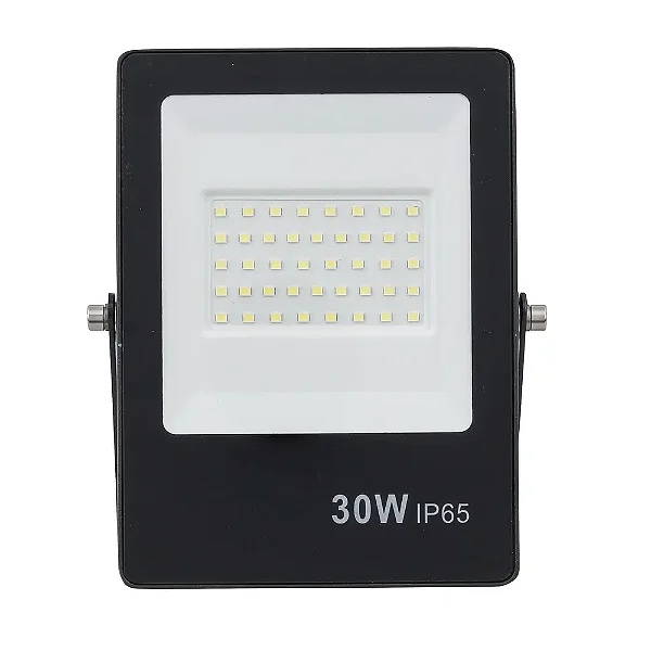 Refletor Ultrafino Preto 6500k 30w 2400l