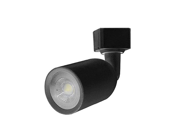 Spot Led Trilho Direct Par20 10w 3000k Preto