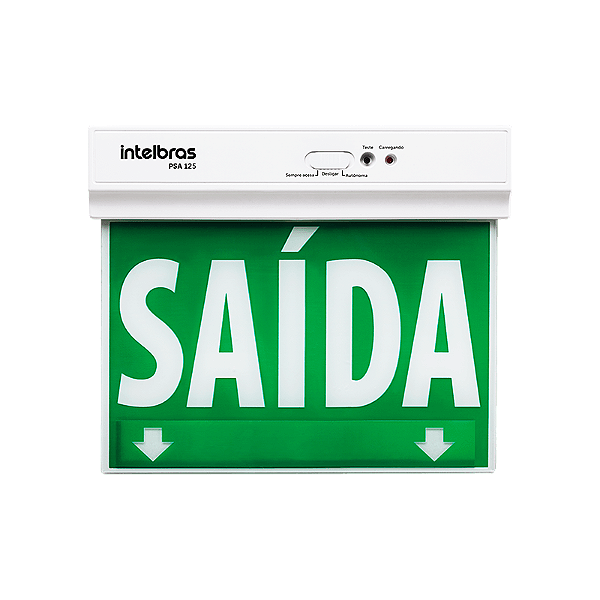 Placa De Sinalizacao Sempre Acesa Psa125 Face Unica