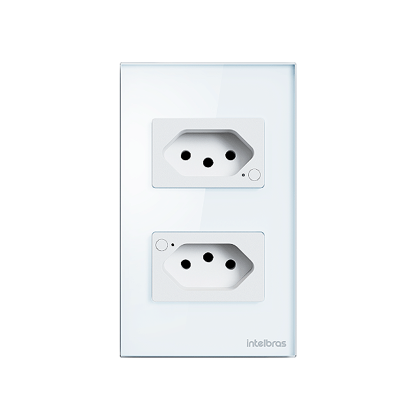 Tomada Dupla 10a Smart Wi-Fi Ets 1002 Branco