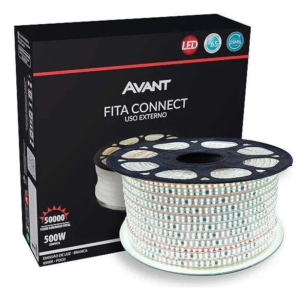 Led-Fita-Ext-Connect-Ip65-10wm-Br6500k-220vca Vendida P/ Metro