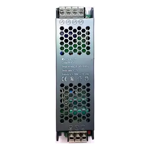 Fonte De Alimentacao Slim Chaveada Warren 16.7a200w 100-240v Dc12v