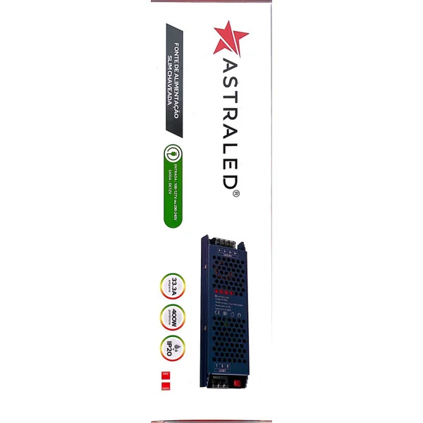Fonte De Alimentacao Slim Chaveada Warren 33.3a400w 127v Ou 240v Dc12v