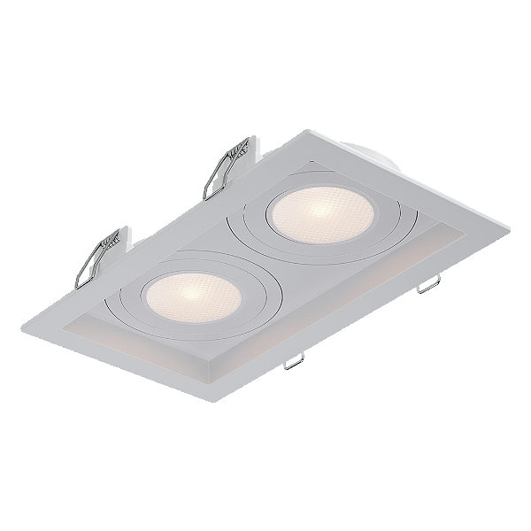 Spot Recuado Duplo Para Lampada Par20 Branco Br